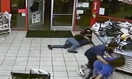 Off Duty New Mexico Firefighter Shields Woman From Gunfire!