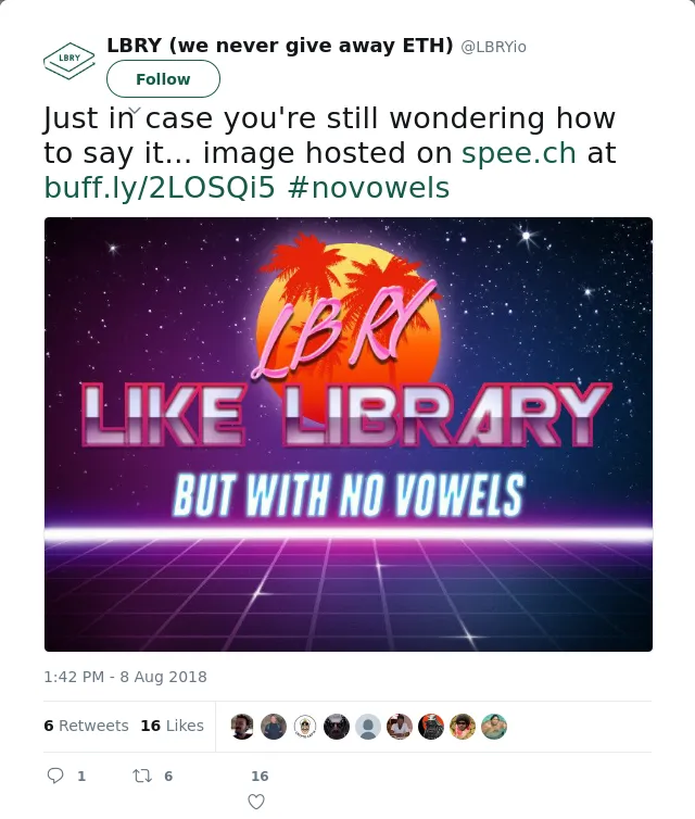 RT @LBRYio: Just in case you're still wondering how to say it... image hosted on