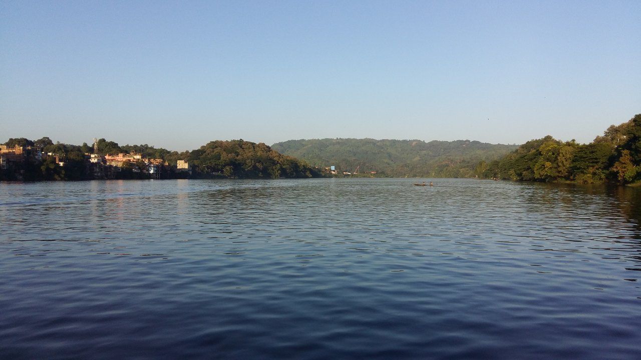Kayaking in the lake