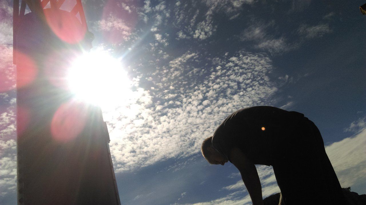 The sun looking down on me ˇˇ