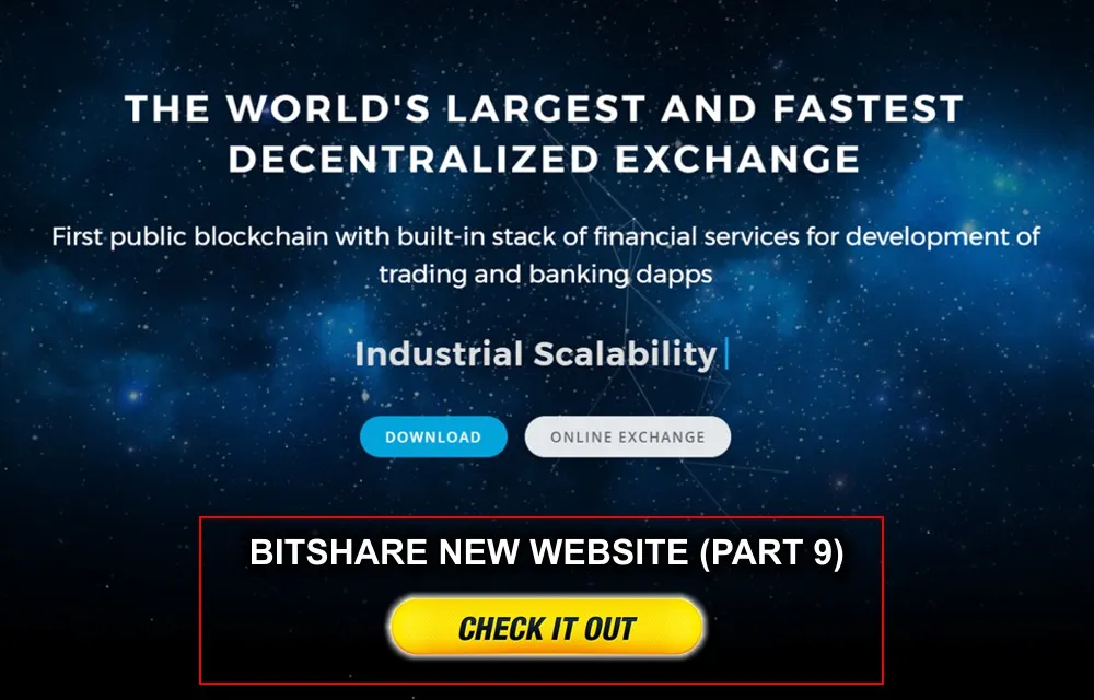 Bitshares — New website update (Part 9)