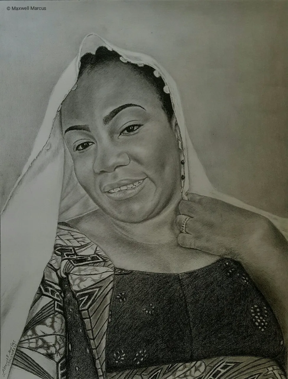 My New Artwork - Portrait Pencil Drawing (Framed)
