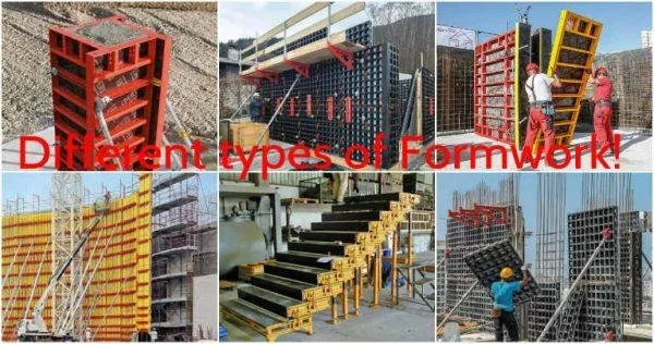 Different Types of Formwork found in the Construction Site 