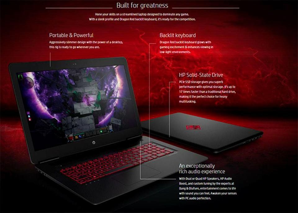 HP OMEN 17-An068TX - BLACK RED