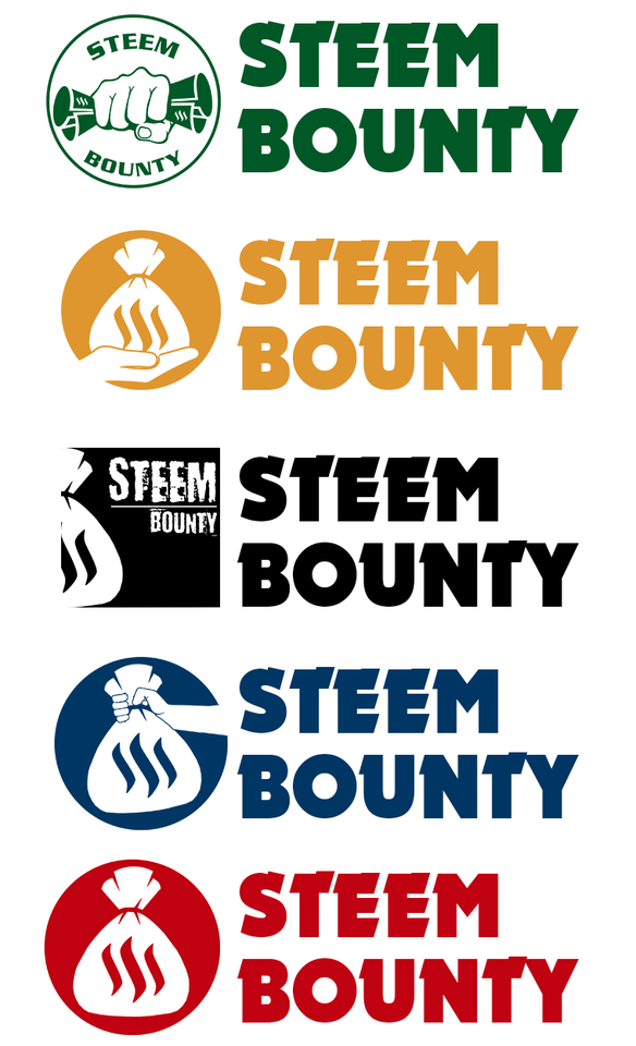My 5 Logo Submission For @steem-bounty PLUS+ brief intro about @steem-bounty 