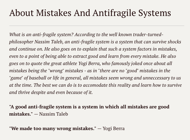 Nassim Taleb About Mistakes And Antifragile Systems