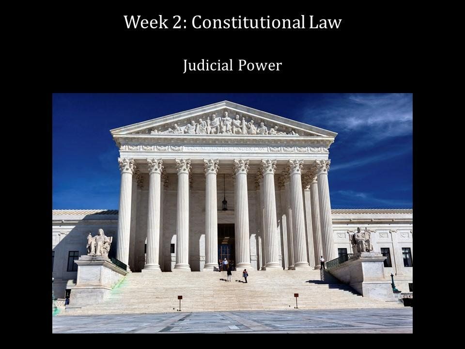 Constitutional Law: Judicial Power and Procedures Study Notes