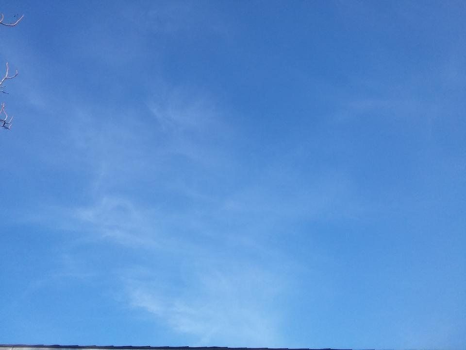 nearly clear skies 