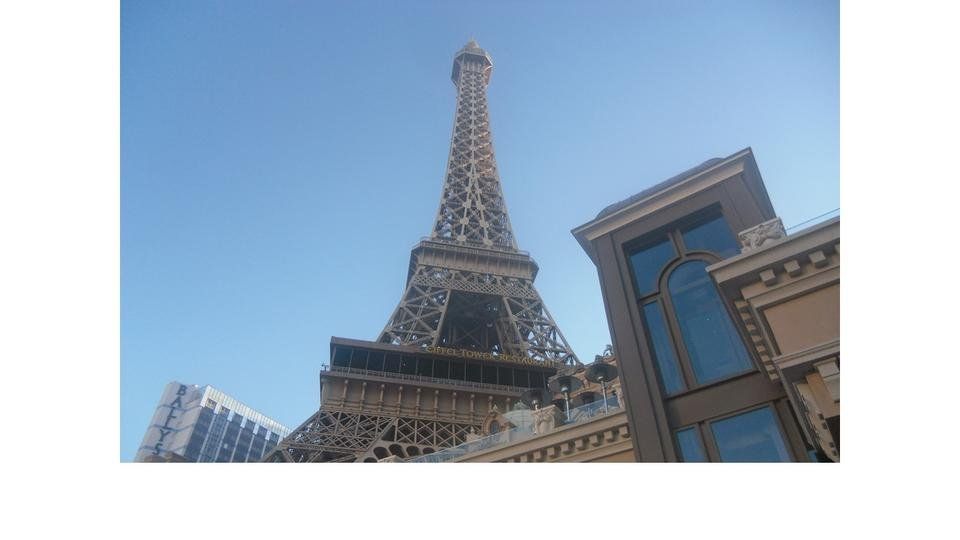 Réplica de la Torre Eiffel en Las Vegas.