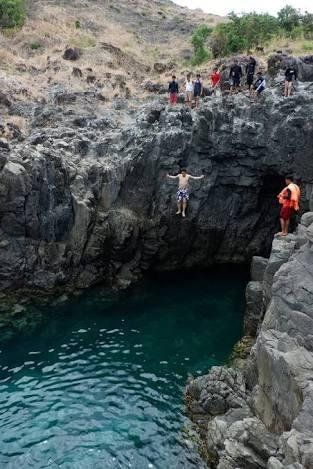 First Cliff Diving Experience