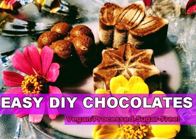 🍫🌼 Hop into Spring w/ These 5 Min, Easy, Healthy DIY Chocolates!  🍫 🌼 