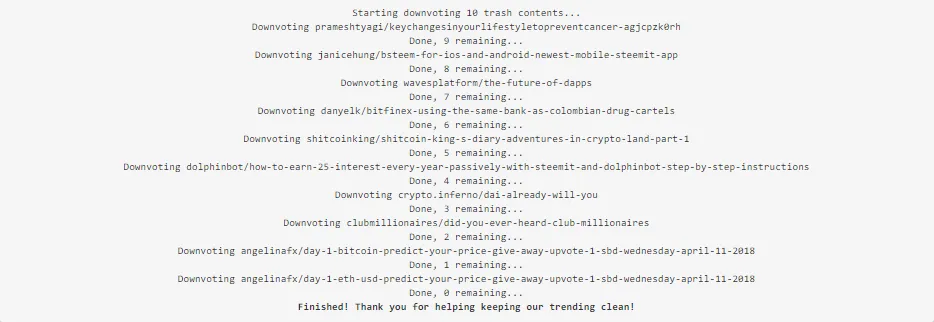 Downvoting the bid bot buyers.. 
