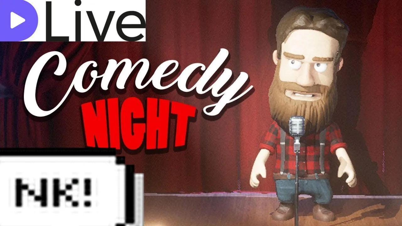 Having fun in Comedy Night on DLive!