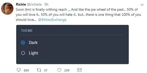 Sneak Peek at New Bittrex Design