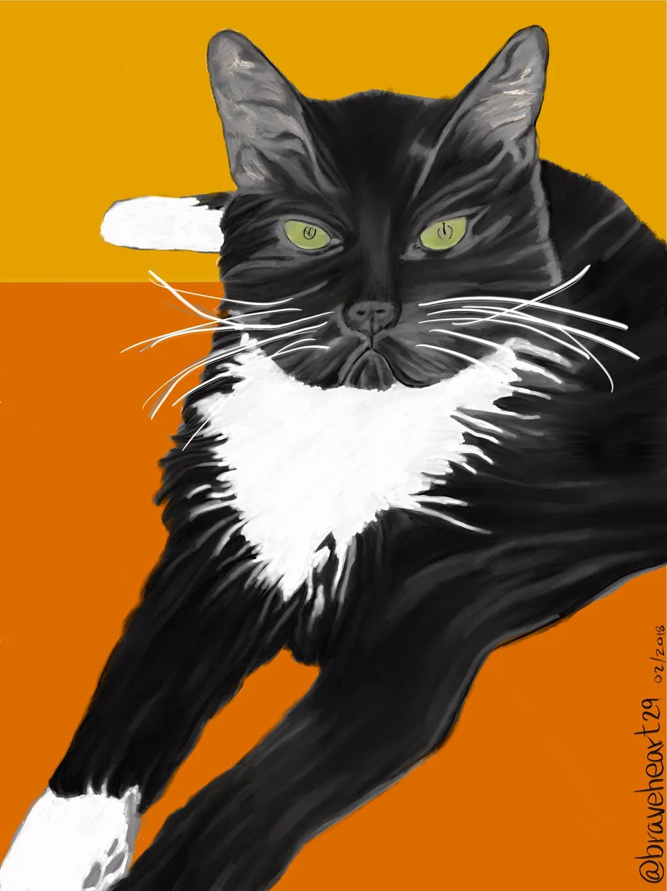 Original Artwork - @jcedwards "Thomas Cat"