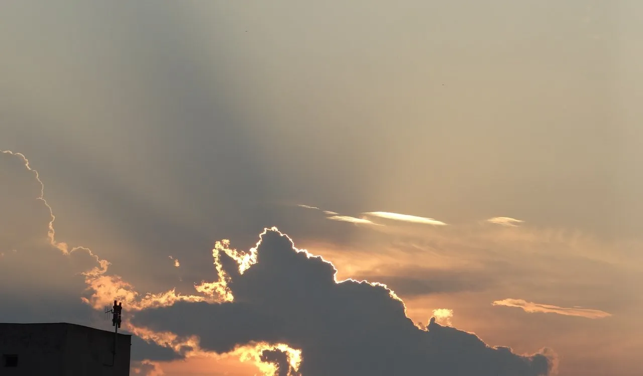 Sunset view from balcony