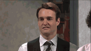 The stare and awkward silence