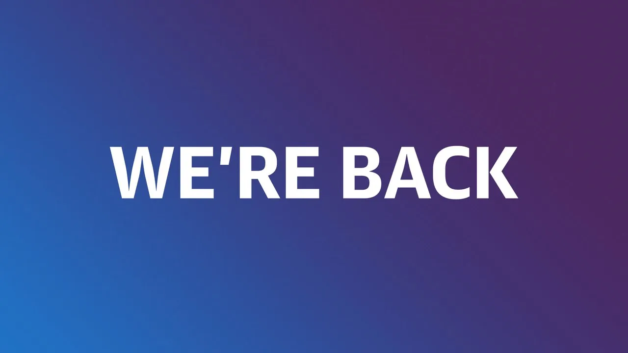 And we're back!