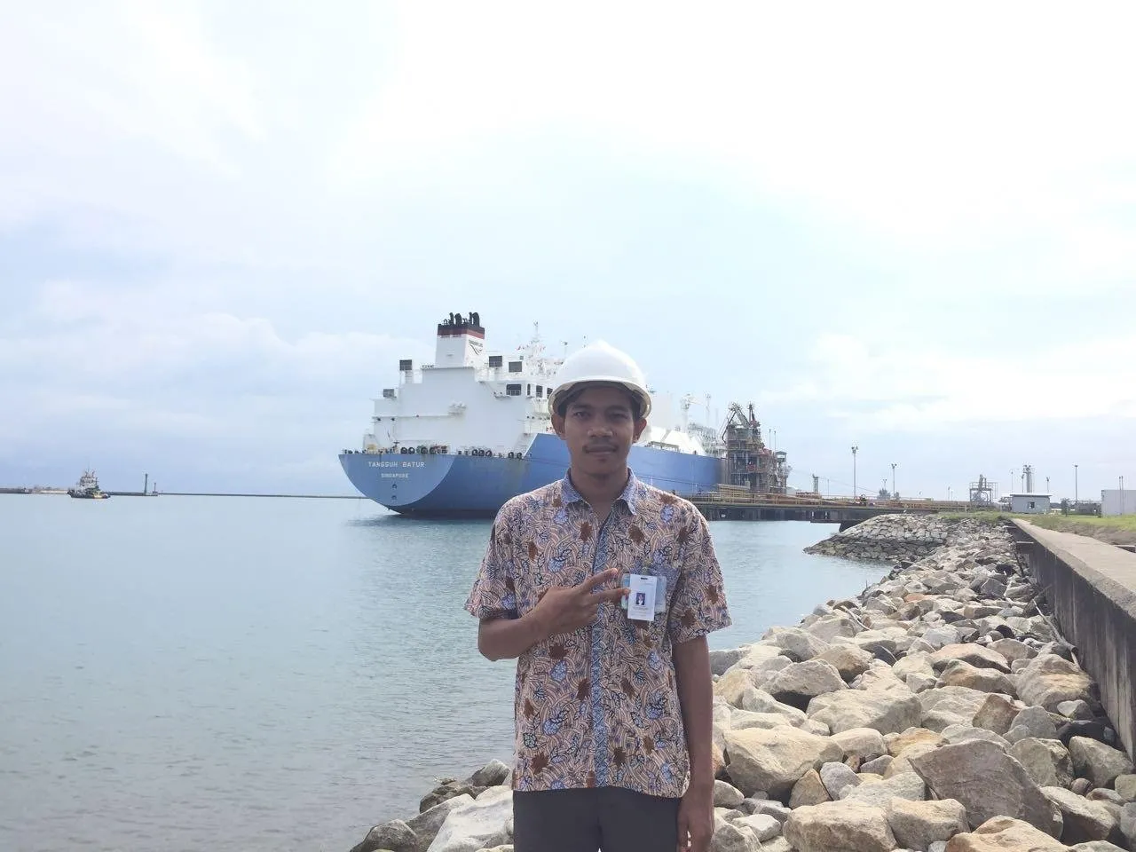 Process on Tangguh's Ship