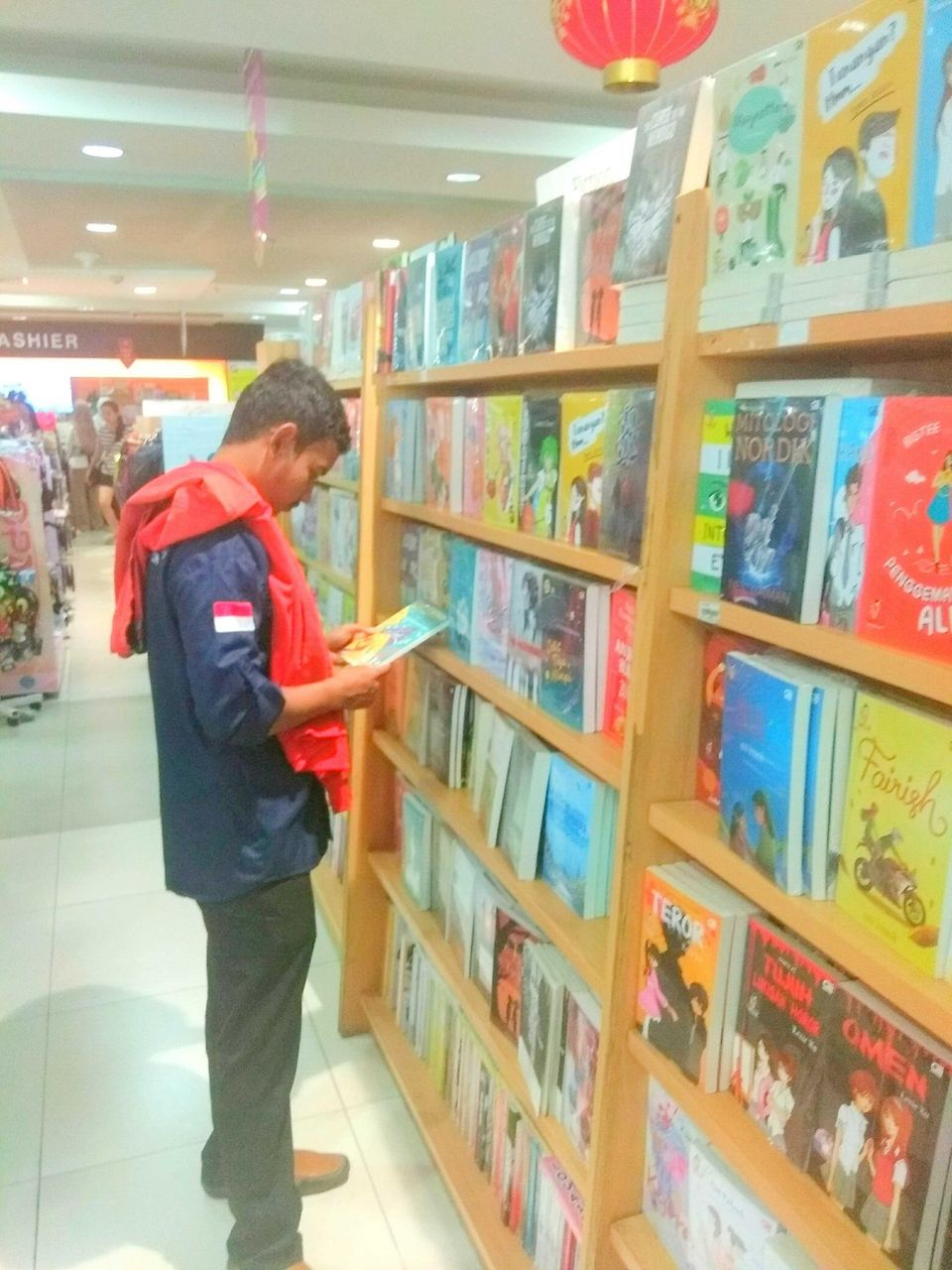 Man Reading Books