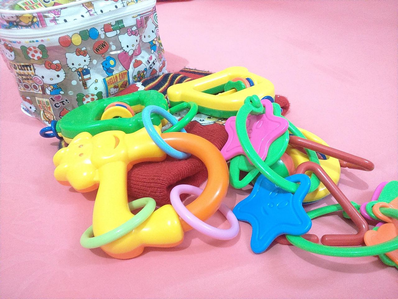 Various colorful toys
