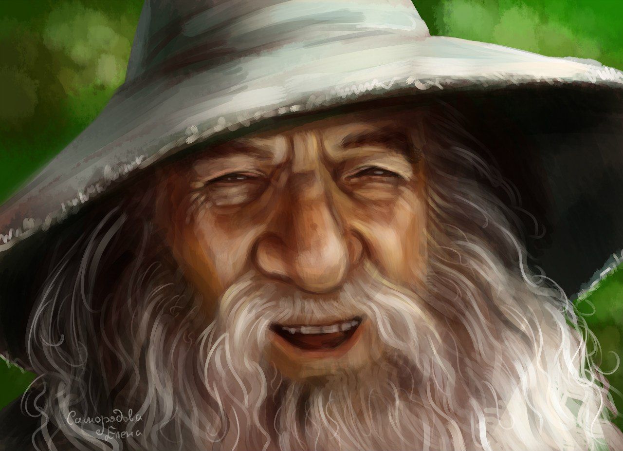 Digital picture "Gandalf the Grey ". I want to dedicate this picture @gtg