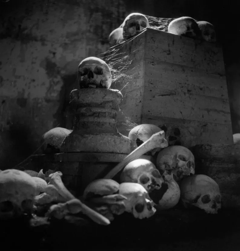 Paris catacombs, 1930s.