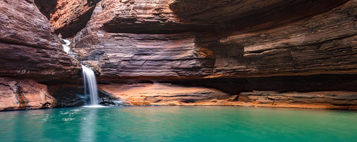 A smaller plunge pool