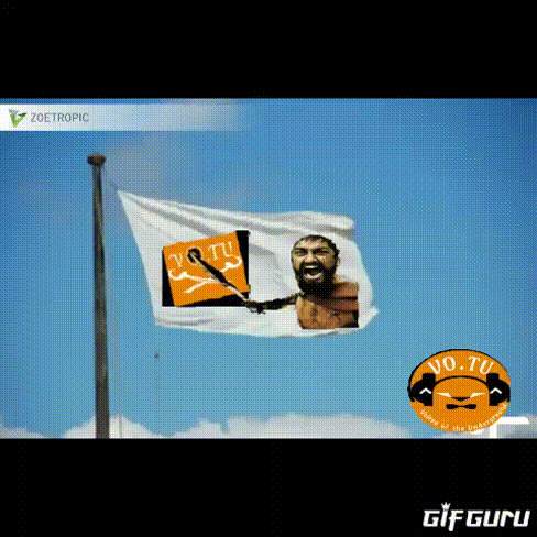 The banner flag winner sparta in votu