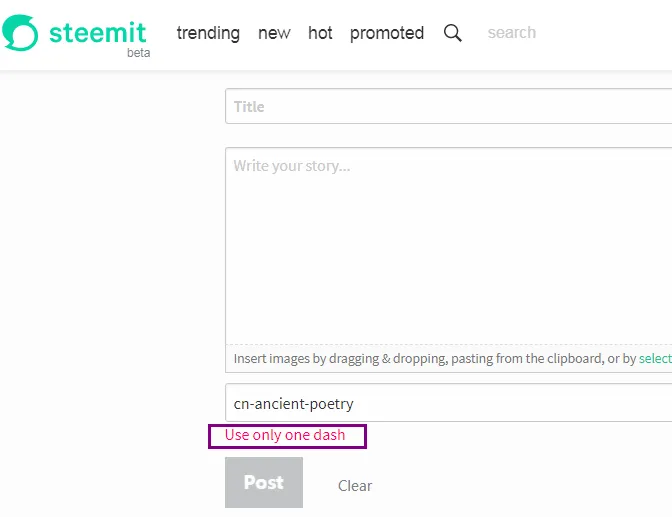 There is a conflict of restrictions on topics/tags with steemit!