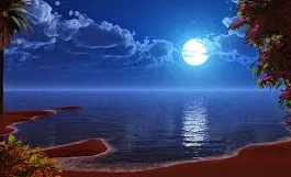 it is in the unclouded night-sky.... 