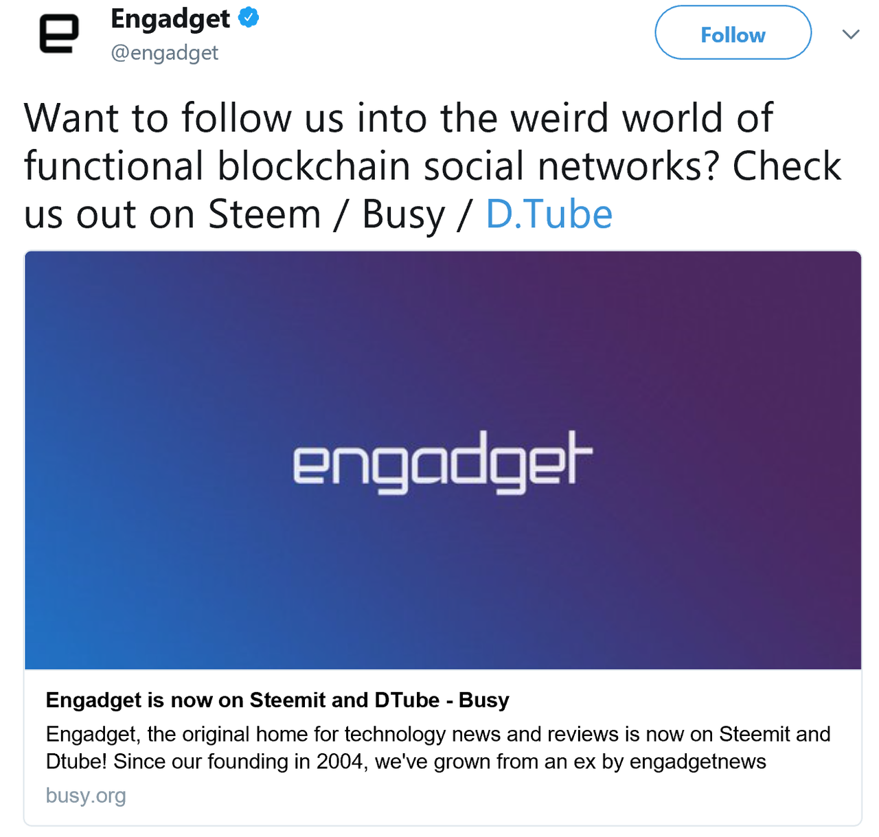 Engadget joins Steemit + Steemit.Chat is now back online