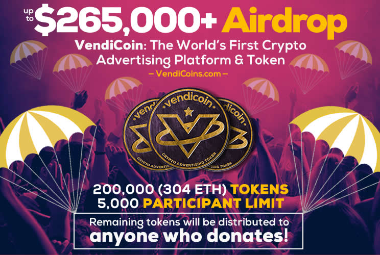 Free VendiCoins Airdrop 