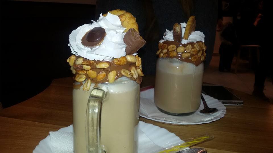 A delicious frappe. Happy Valentine's Day! 