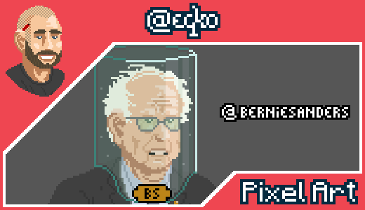 Pixelfication of Steemians - berniesanders
