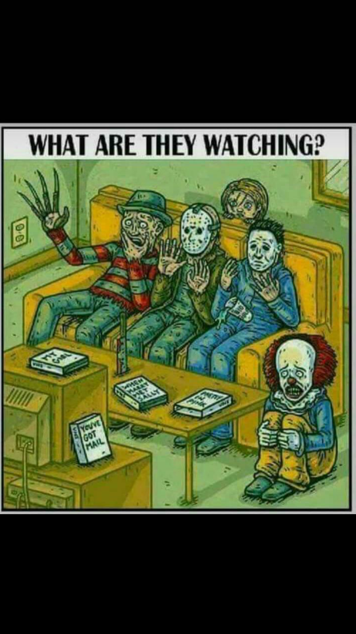 I dont even want to know what they watching. 