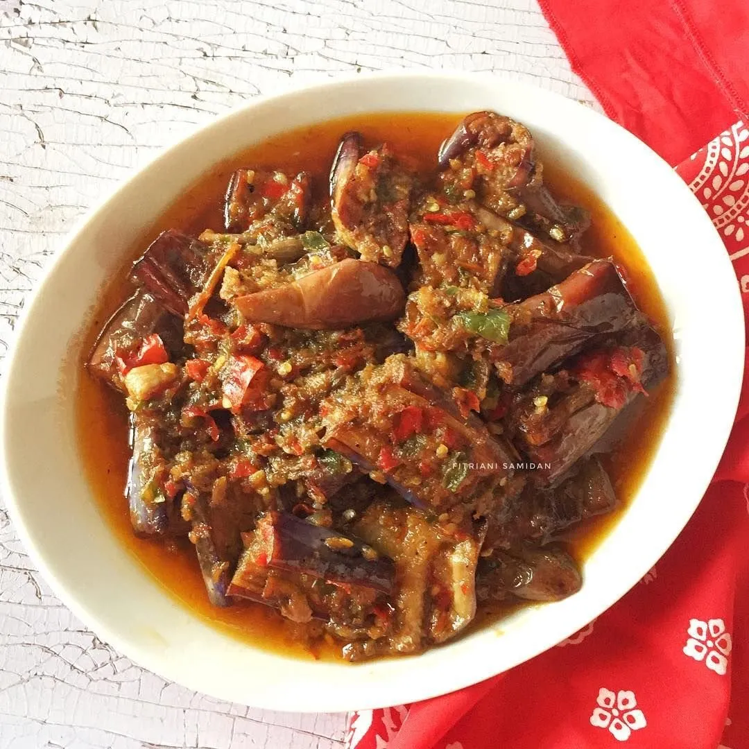 eggplant balado rebon