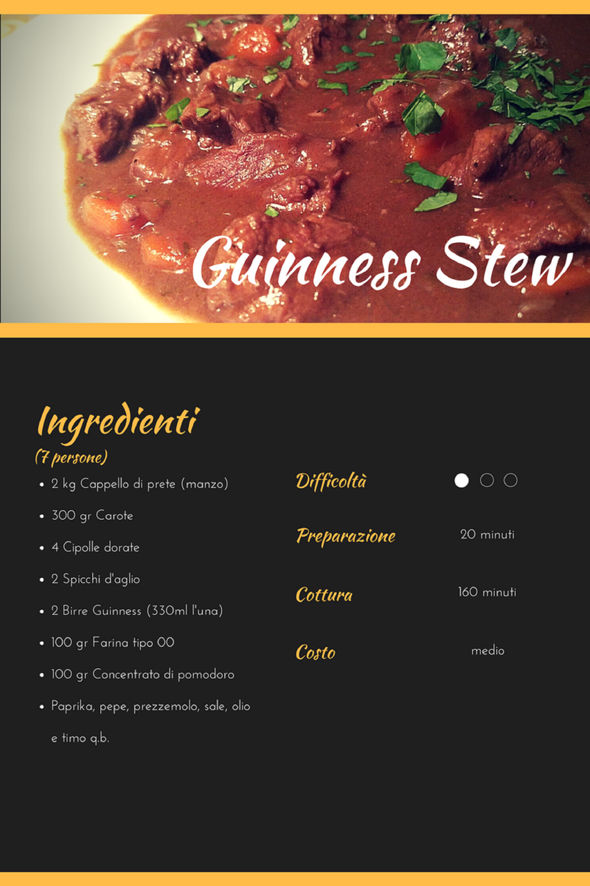 Guinness Stew - Stufato all Guinness