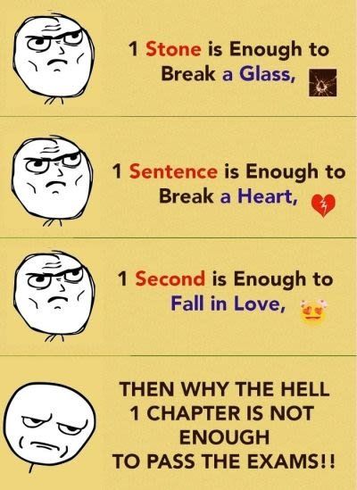 why exam sucks. 
