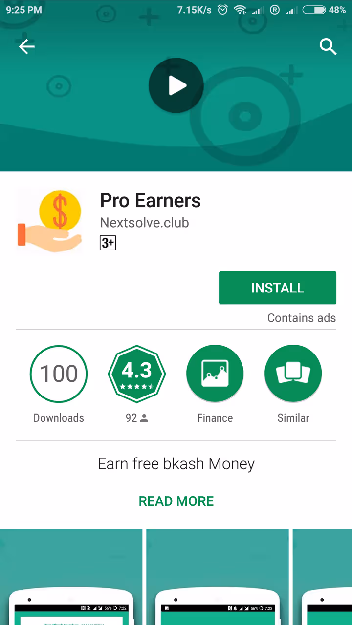 A fack earning app
