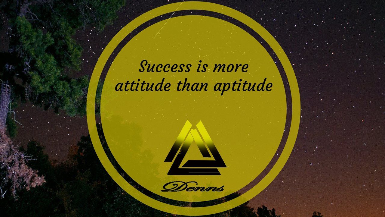Success is more atittude than aptitude👑#204