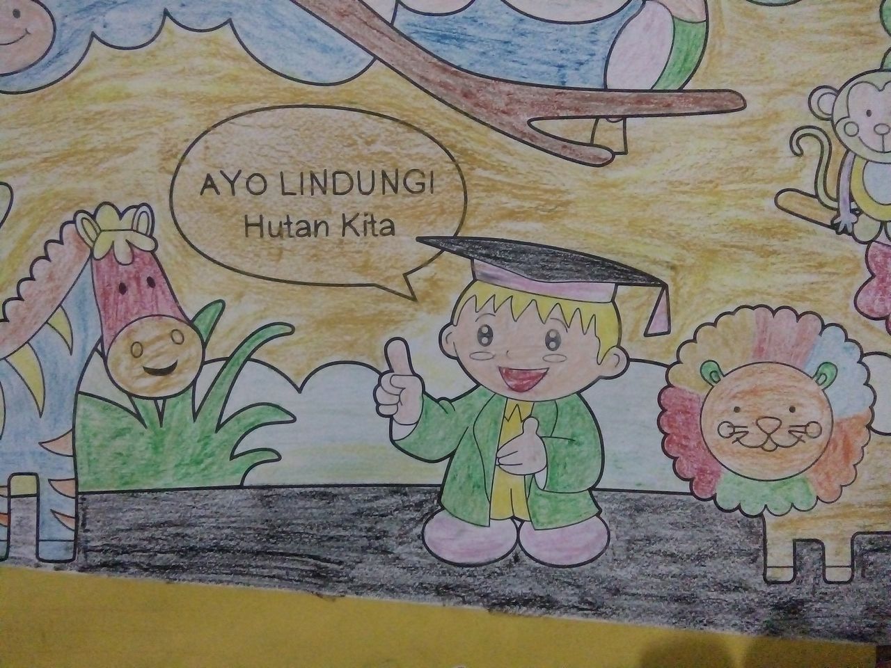 karya gambar dari anak TK