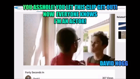 CONFIRMED! David Hogg IS and Actor!