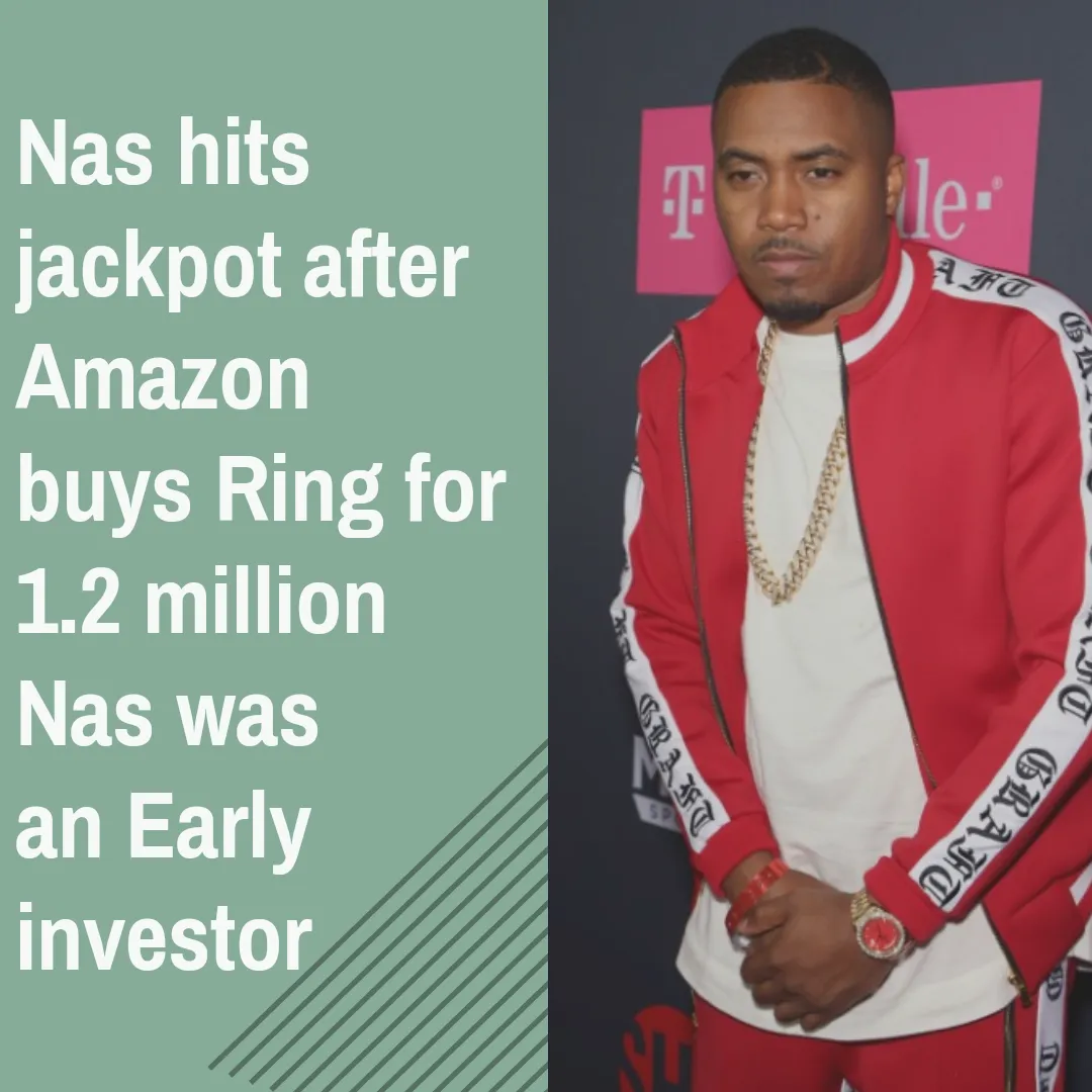 Queens Rapper Nas has made a reputation for himself in Silicon Valley by being an early invertor in Ring which was acquired by Amazon