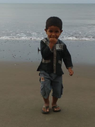 My Son in The Beach