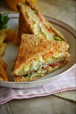 Egg Chicken Bread Toast
