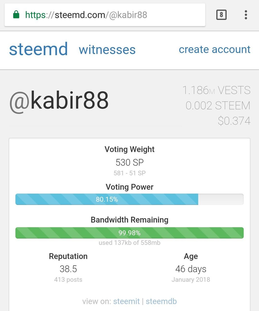 #Steemitlessons with @kabir88: Remember to look after your voting power