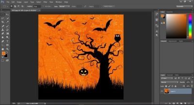 HALLOWEEN ILLUSTRATION BY PHOTOSHOP 