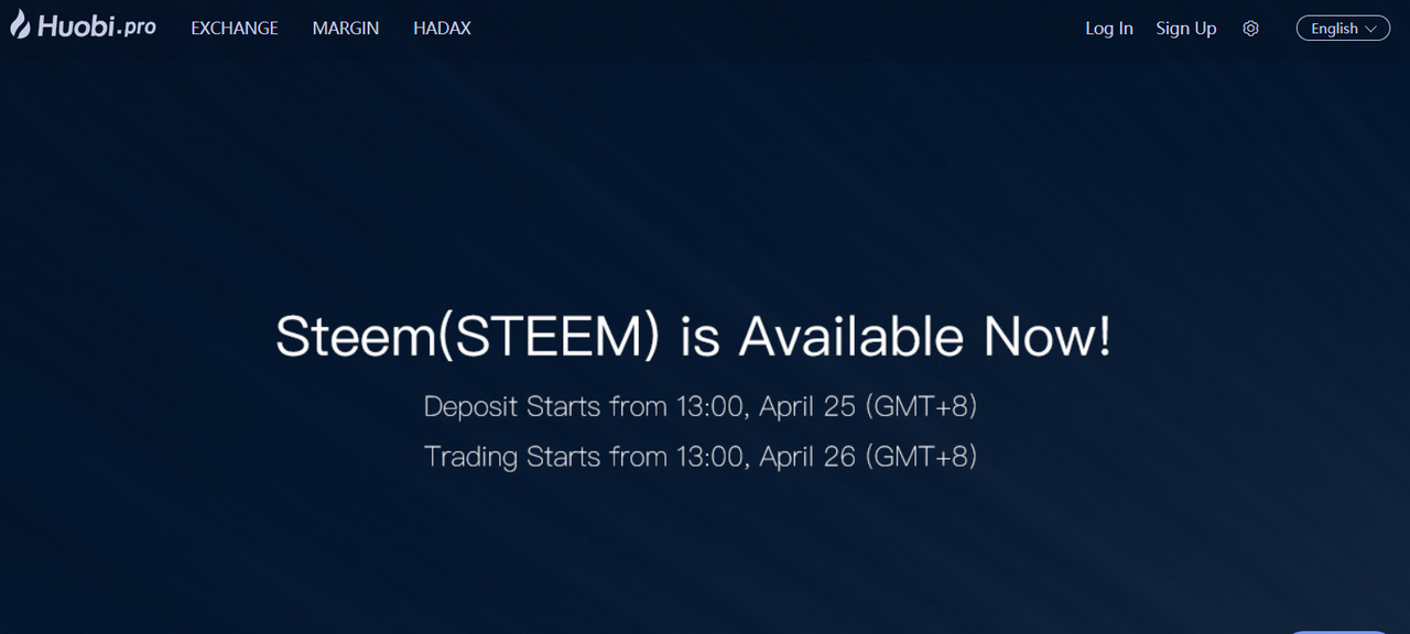The Huobi Steem Pump is Back: $4.45 and right back where we left off!