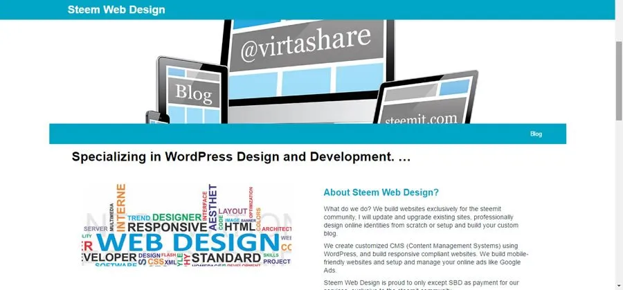 Update: Feedback needed for Steem Web Design Services